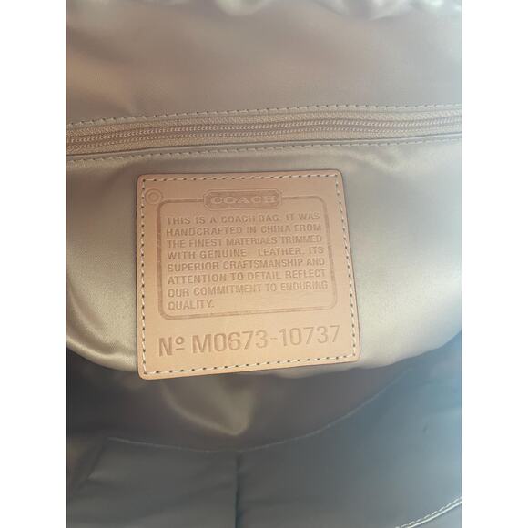 NWT Coach 10737 Legacy Soho Canvas Cream/Gold Python Satchelt Tote Bag Satchel - Picture 9 of 12